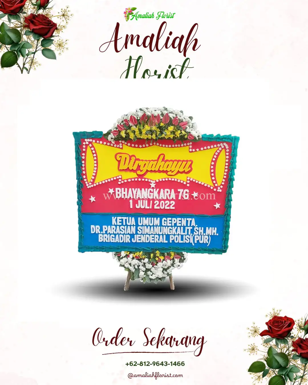Papan Bunga HUT Ulang Tahun Pacarkeling